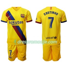FC Barcelona Dres Philippe Coutinho 7 Dječji Gostujući 2019/2020 Kratkih Rukava